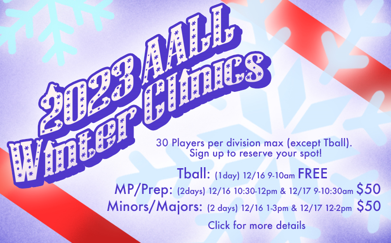 Winter Clinics Registration Open!